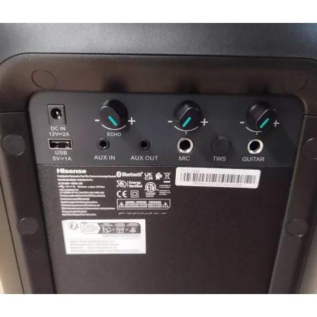 Hisense Party Rocker One Plus 2.0 Bluetooth hangszóró+2db mikrofon