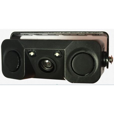 Külső felfogatású autós tolatókamera +tolató radar egység (AV-BG006)