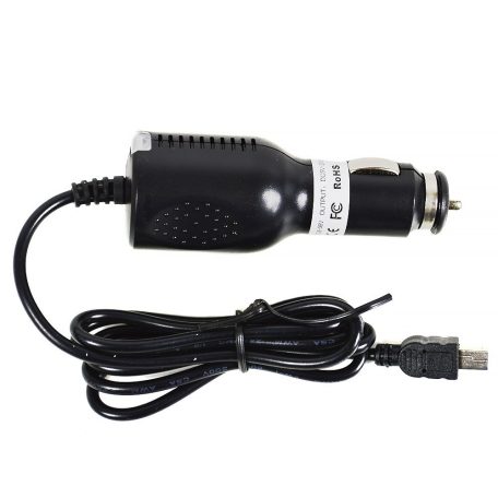 PNI Autós töltőadapter, GPS készülékekhez, egyenes mini USB csatlakozóval (DC-5V)