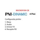 PNI Dinamikus 4 PIN-es CB mikrofon (DINAMIC4)