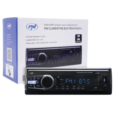 PNI Kamionos/autós Bluetooth autórádió RDS-el, 12-24V (PNI-8524BT)