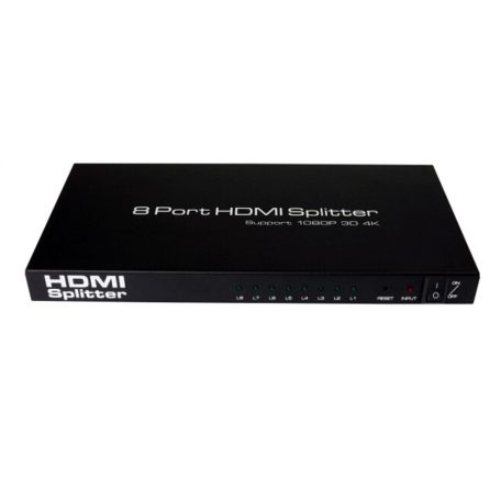 PNI 8 portos 4K/3D HDMI elosztó/splitter (PNI-8HDMIP)