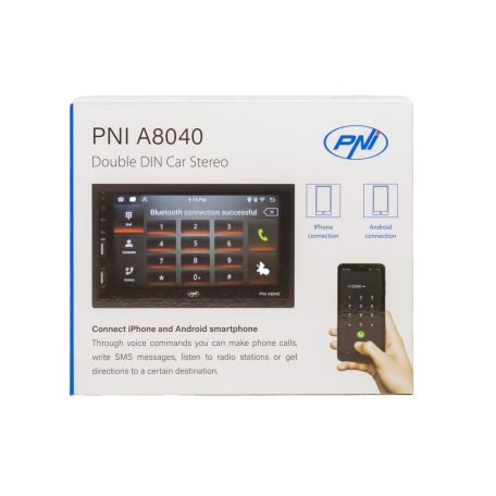 PNI 2 dines, Androidos, GPS modulos, érintő kijelzős Mp5 Bluetooth lejátszó (PNI-A8040)