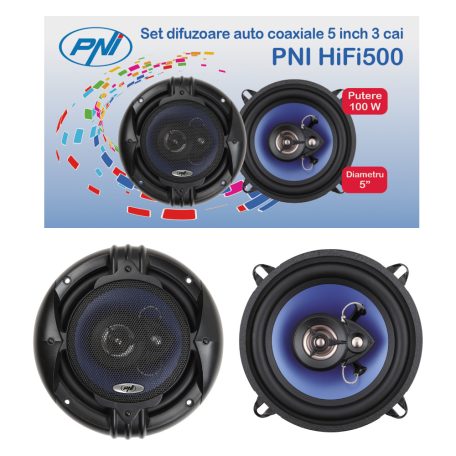 PNI Kamionos/autós Bluetooth autórádió RDS-el, 12-24V + 13cm-es 3 utas hangszórópár (PNI-AK003)