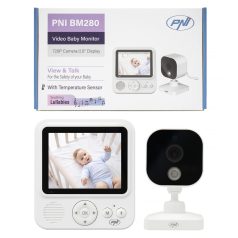  PNI Vezeték nélküli, videós babafigyelő, hőmérséklet mérővel és beépített akkumulátorral (PNI-BM280)