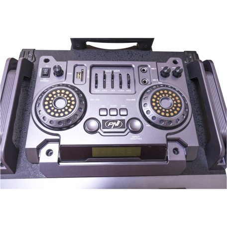 PNI Hordozható, akkumulátoros, 200W, aktív PartyBOX hangfal és médialejátszó, karaokee mikrofonokkal (PNI-BT160)