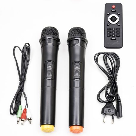 PNI Hordozható, akkumulátoros, 200W, aktív PartyBOX hangfal és médialejátszó, karaokee mikrofonokkal (PNI-BT160)