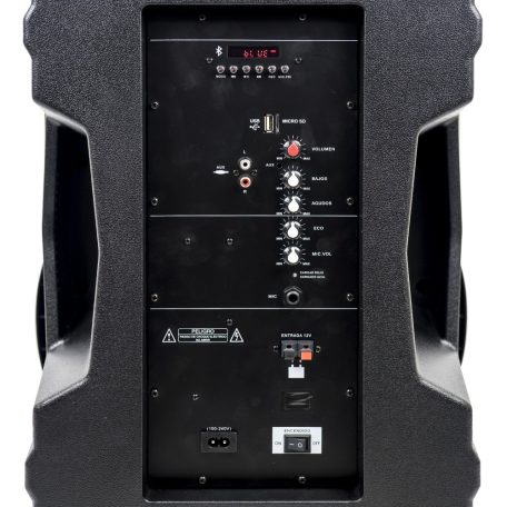 PNI Hordozható, akkumulátoros, 30W, aktív hangfal és médialejátszó, karaokee mikrofonnal (PNI-BT301)