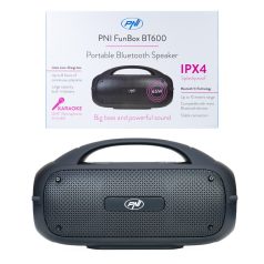  PNI Hordozható karaokee bluetooth hangfal, vezeték nélküli mikrofonnal (PNI-BT600)