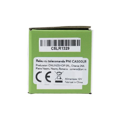 PNI Távirányítható relé modul, 12V (PNI-CA500LR)
