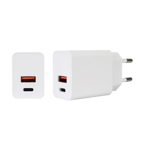 PNI Univerzális USB és USB-C gyorstöltő, tápegység, 30W, 3A (PNI-CHG300)