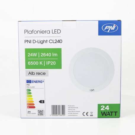 PNI Mennyezeti LED lámpatest, 24W, 6500K (PNI-CL240)