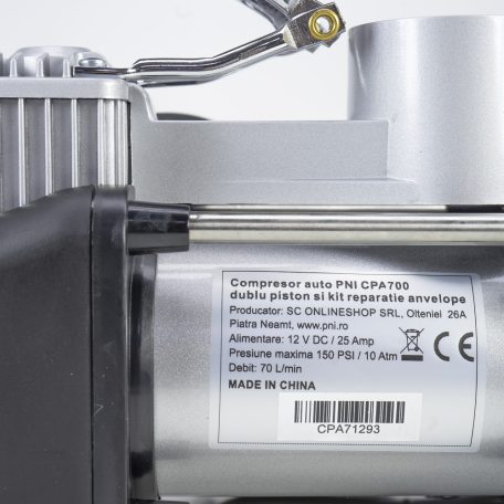 PNI Hordozható defektjavító készlet, kompresszorral (PNI-CPA700)