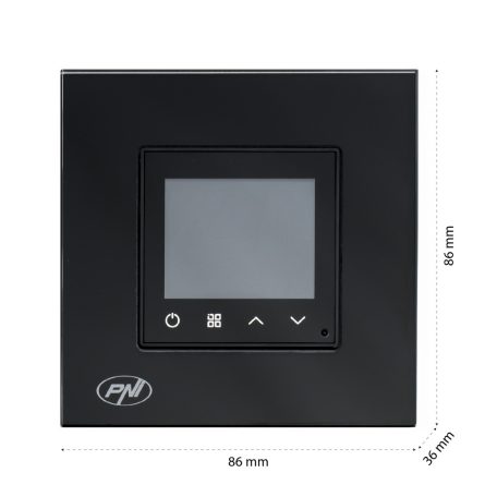 PNI Intelligens WiFi-s, vezetékes termosztát, gázkazánok vezérlésére fekete (PNI-CT25B)