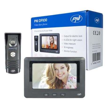 PNI Vezetékes videó kaputelefon monitorral (DF930)