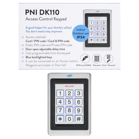 PNI Kültéri beléptető modul, 2 funkcióval (PNI-DK110)
