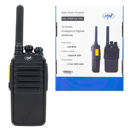 PNI 1 db-os dPMR akkus rádió adó/vevő, 16 csatornával (PNI-DPMR-R41)