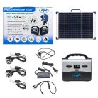 PNI Hordozható napelemes akkubox, LED világítással, 2 konnektorral (PNI-GH-H200)