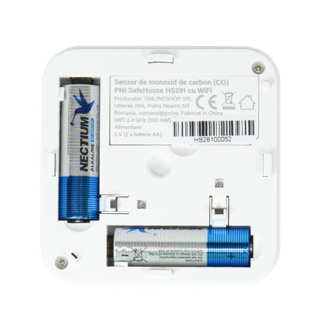 PNI WiFi-s szénmonoxid érzékelő és figyelmeztető, beépített szirénával (PNI-HS281)