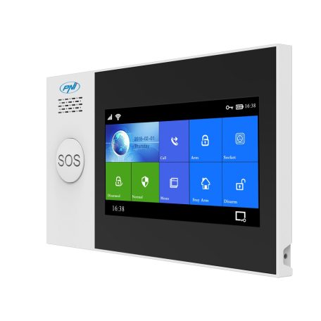 PNI Érintő kijelzős WIFI/4G riasztórendszer, 2 érzékelővel, szirénával, Rfid kulccsal (PNI-HS650)