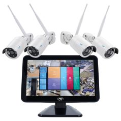   PNI 4 kamerás, 2.0MP-es FullHd, IP Wi-Fi szett LCD monitorral (PNI-HSWIFI650)