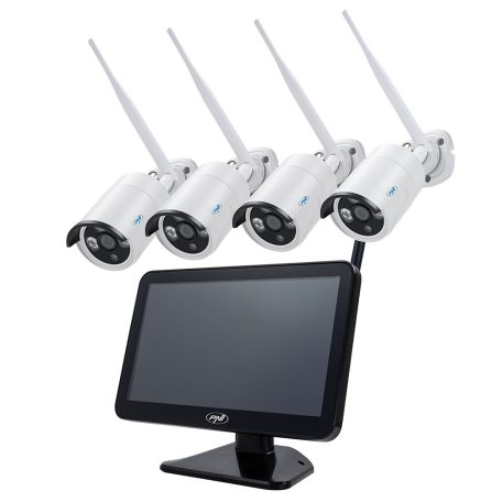 PNI 4 kamerás, 2.0MP-es FullHd, IP Wi-Fi szett LCD monitorral (PNI-HSWIFI650)