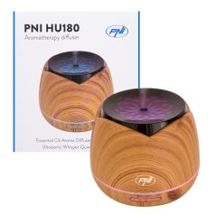   PNI Párásító készülék, diffúzor bambusz mintával, színes dekor megvilágítással, időzítővel (PNI-HU180)