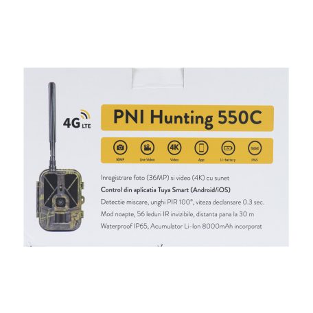 PNI 4K vadkamera, GPS-szel, 4G LTE modullal (PNI-HUNT550C)