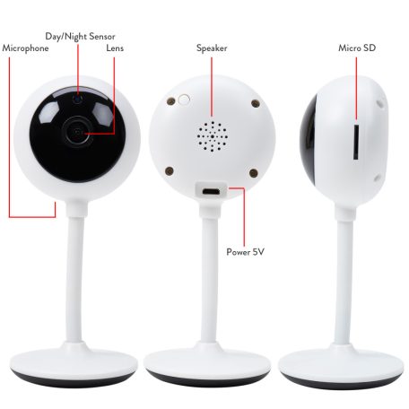 PNI FullHd, éjjellátó, IP kamera, beépített WiFi antennával (PNI-IP22T)