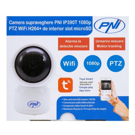 PNI FullHd, éjjellátó, robotkamera beépített WiFi antennával (PNI-IP394)