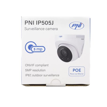  PNI 5.0Mp-es POE IP dóm kamera, LED fény + Infra (PNI-IP505J)