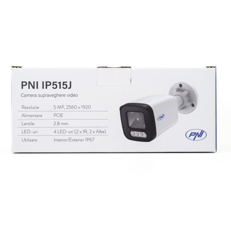  PNI 5.0Mp-es POE IP kamera, LED fény + Infra (PNI-IP515J)