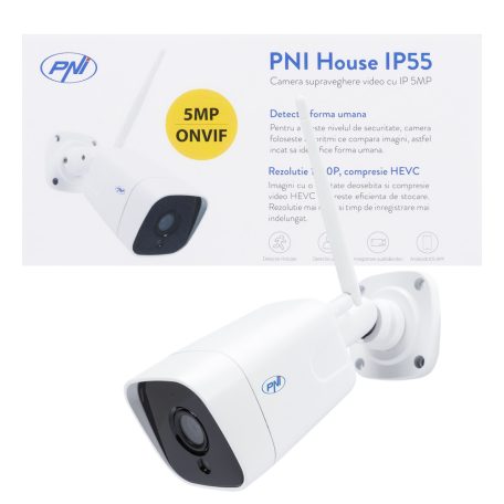 PNI SuperHd, WiFi-s, IP csőkamera, mikrofonnal és hangszóróval (PNI-IP55)