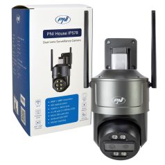   PNI 8.0Mp-es, dupla lencsés, IP robotkamera dupla WiFi-vel, microSd foglalattal, mozgás követéssel (PNI-IP578)