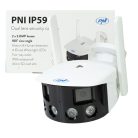 PNI 4.0Mp-es, SuperHd, IP 180 fokos csőkamera, dupla WiFi-vel, microSd foglalattal, mozgás követéssel (PNI-IP590)
