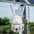 PNI FullHd napelemes IP robotkamera 4G SIM kártya, microSd, mozgás követés (PNI-IP65-KIT)