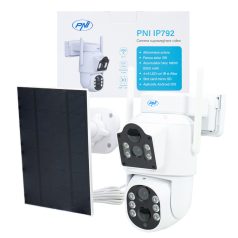   PNI dupla lencsés forgatható FullHd napelemes WiFi kamera mikrofonnal (PNI-IP792)
