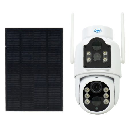 PNI dupla lencsés forgatható FullHd napelemes WiFi kamera mikrofonnal (PNI-IP792)