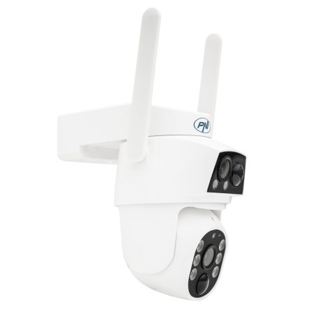 PNI dupla lencsés forgatható FullHd napelemes WiFi kamera mikrofonnal (PNI-IP794)