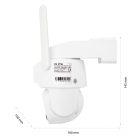 PNI dupla lencsés forgatható FullHd napelemes WiFi kamera mikrofonnal (PNI-IP794)