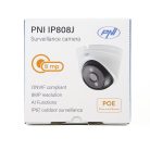  PNI 8.0Mp-es, 4K POE IP dóm kamera, LED fény + Infra (PNI-IP808J)