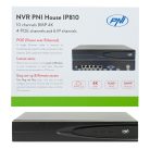 PNI Ip POE rögzítő, NVR, max. 10db 4K felbontású ip kamerához (PNI-IP810)