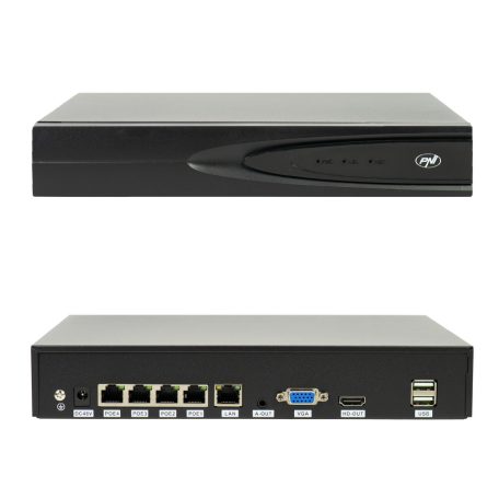 PNI Ip POE rögzítő, NVR, max. 10db 4K felbontású ip kamerához (PNI-IP810)
