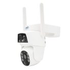 PNI dupla lencsés SIM kártyás forgatható FullHd napelemes 4G kamera mikrofonnal (PNI-IP894)
