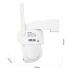 PNI dupla lencsés SIM kártyás forgatható FullHd napelemes 4G kamera mikrofonnal (PNI-IP894)