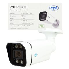    PNI 8.0Mp-es, 4K POE IP kamera, LED fény + Infra (PNI-IP8POE)