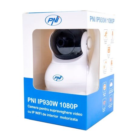 PNI FullHd, mozgáskövetős, éjjellátó, robotkamera beépített WiFi antennával, -10 fokig (PNI-IP930W)