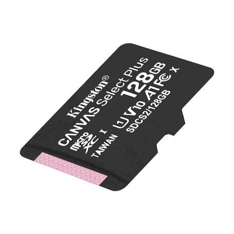 Kingston MicroSDXC 128GB memóriakártya, Class10, UHS-1, 100MB/s+Adapter (PNI-KIMSDXC128B)