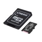 Kingston MicroSDXC 128GB memóriakártya, Class10, UHS-1, 100MB/s+Adapter (PNI-KIMSDXC128B)