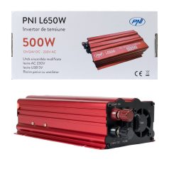   PNI Közepes teljesítményű inverter 12V/24V->230V (PNI-L650W-DV)